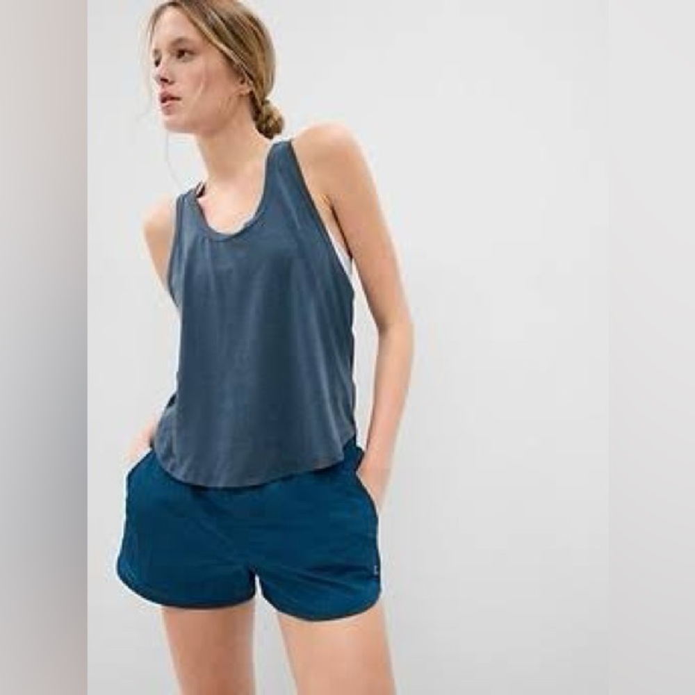 Petite XS Blue GAP GapFit breath racerback tank